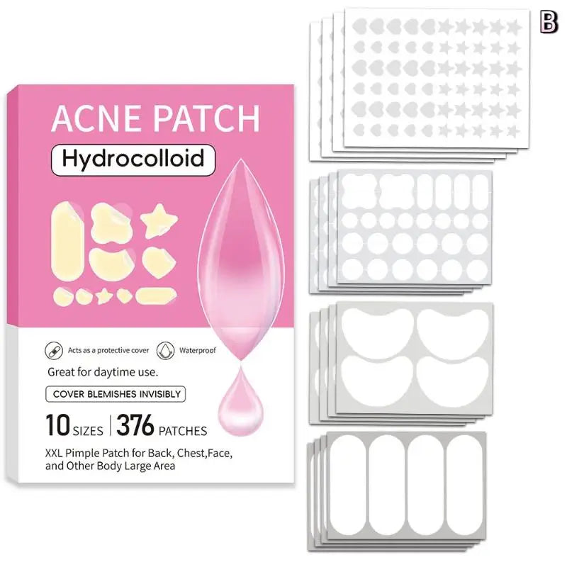 Hydrocolloid Acne Patches Multi-shape Invisible Bulk-pack Facial Body Qme B