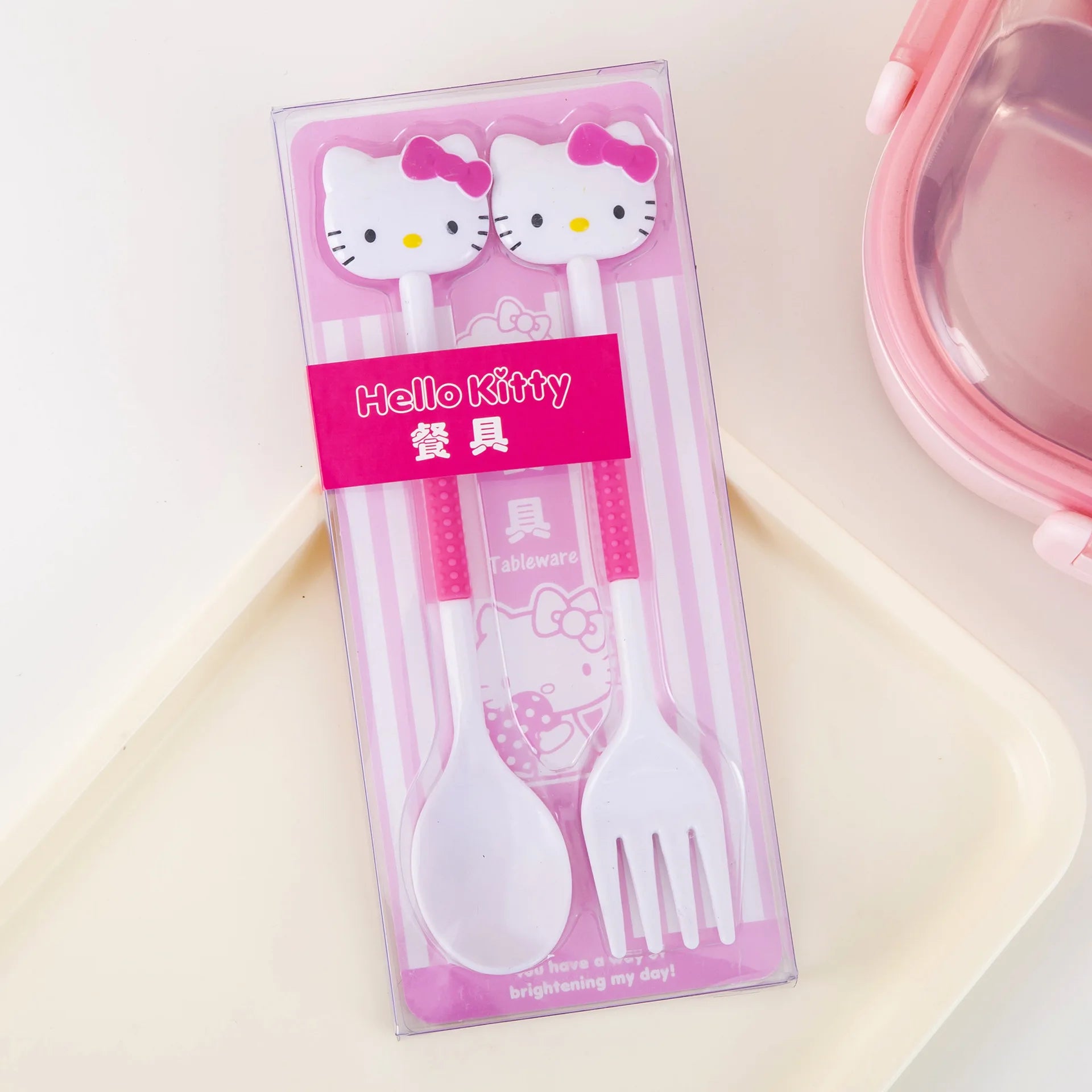 Hello Kitty Kuromi Creative Student Fork and Spoon Set Cute Fork and Spoon Set That Won't Hurt Little Mouths Qme 5