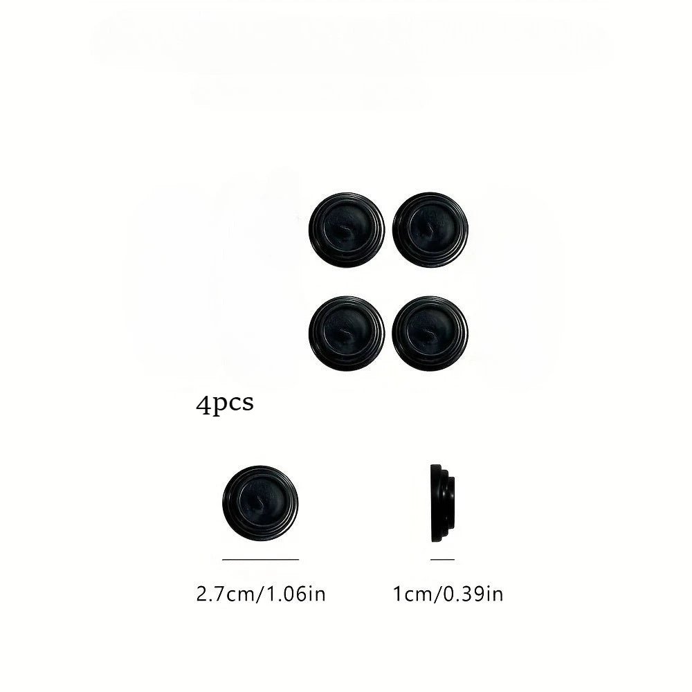 4pcs Car Door Soundproof Pads, Silicone Cushioning Noise Reduction Mats, Self-Adhesive Side Sound Insulation Qme