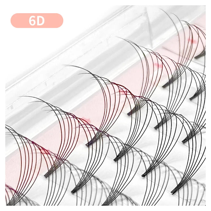 NATUHANA 3D 4D 5D 6D 8D 10D Short Stem False Lashes Premade Russian Qme