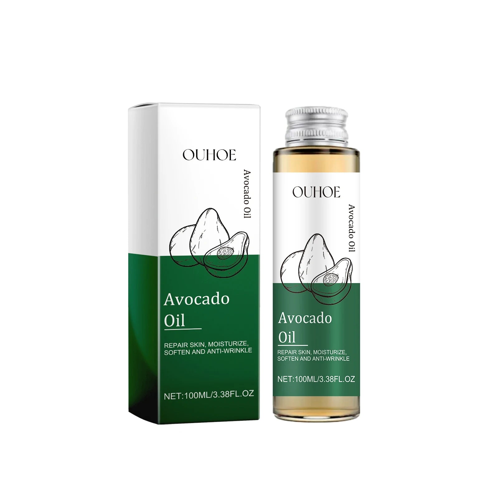 100% Pure Cold Pressed Virgin Premium Grade For Dry & Damaged Skin, Hair, Face, Body, Scalp & Nails Qme Avocado