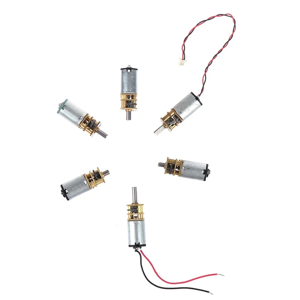 For DIY Projects DC 5V Gear Motor DC 5V Full Metal Gearbox No-load Current 25mA No-load Speed 47 Rpm For Chainsaw Adapter Qme