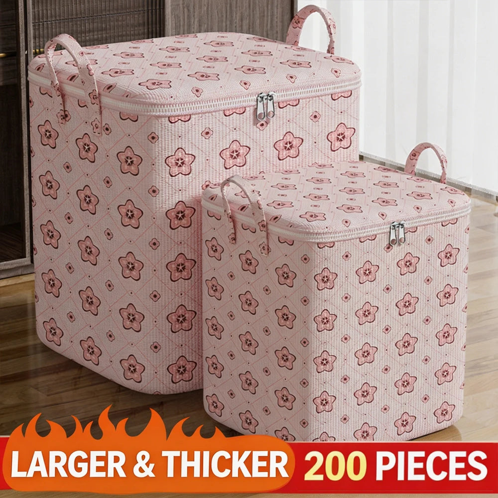 Extra Large Quilt & Clothes Moving Bag for Home & Dorm Heavy Duty Packing Sack for Blankets Student Luggage Storage Qme