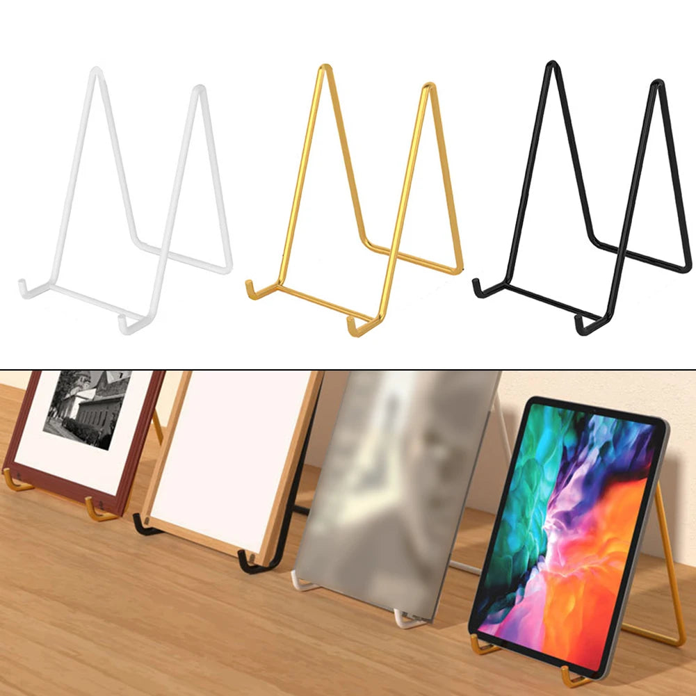 Versatile Desktop Display Stand Plate Holder Art Pictures Photo Frame Qme
