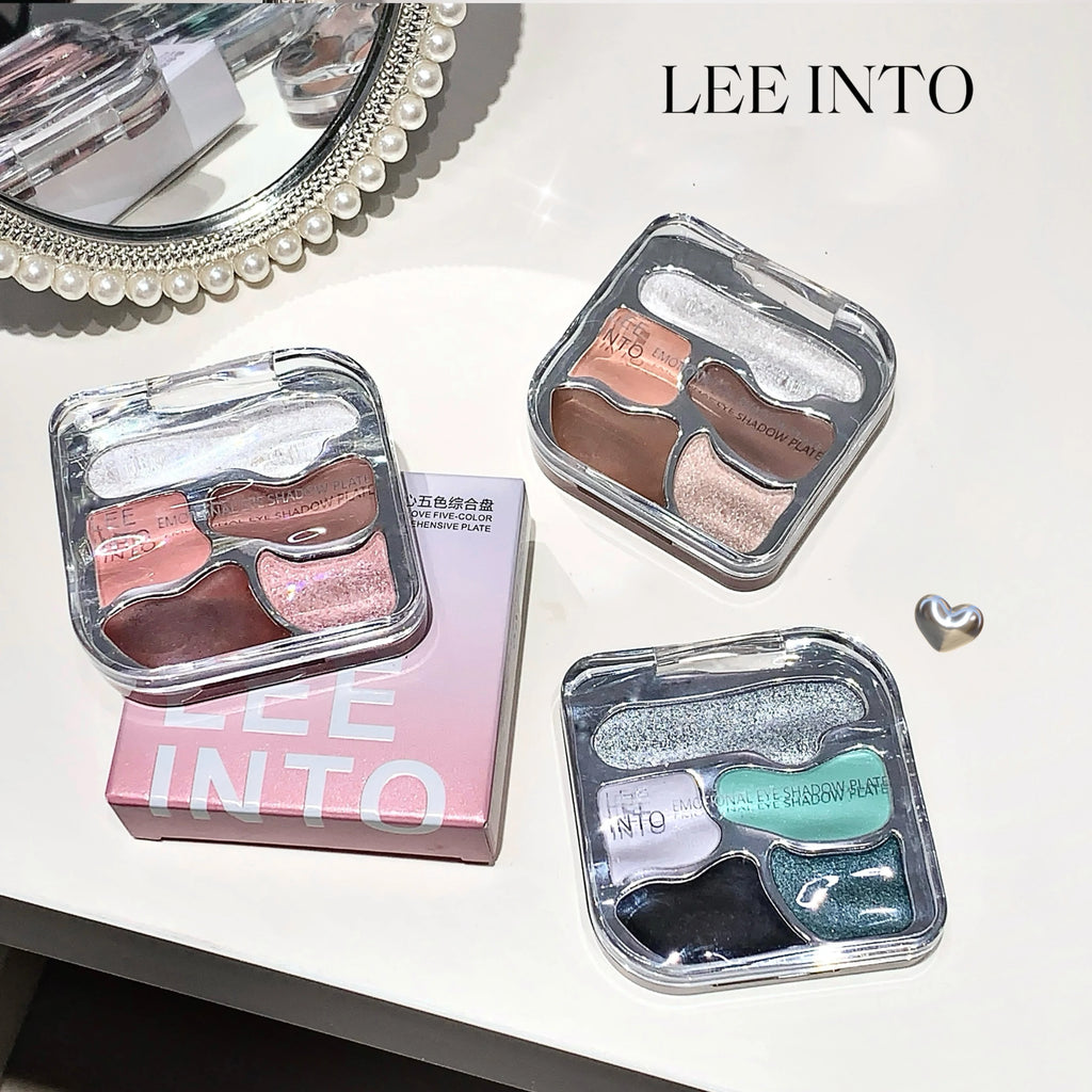 LEEINTO Five-color Comprehensive Eye Shadow Palette Matte Highlight Qme