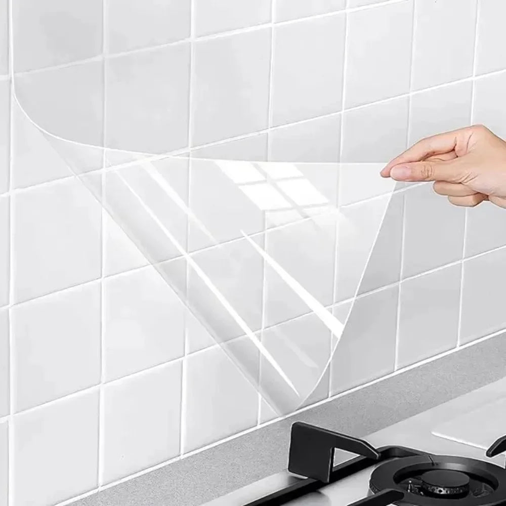 Modern Decorative Wall Non Adhesive Stickers Waterproof Oil Proof Qme