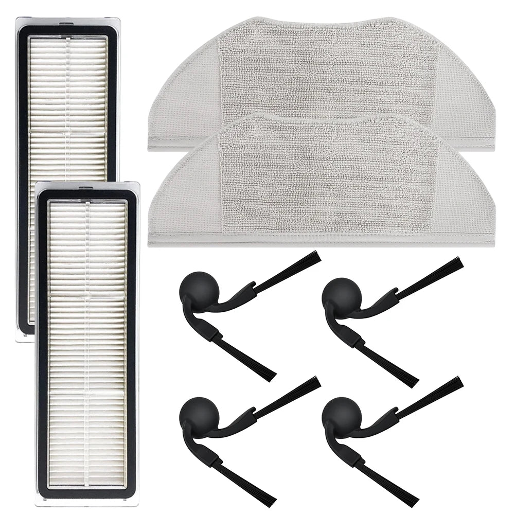 Side Brush HEPA Filter Mop Cloth Kit For Xiaomi Robot Vacuum S40 OV81 Replacement Parts For Effective Dust Qme A