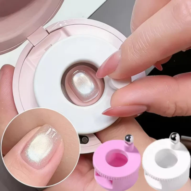 Rotating Automatic Glass Bead Cat's Eye Magnet Beginner Friendly Super Strong Magnet Rotating Cat Eye Nail Magnet Qme