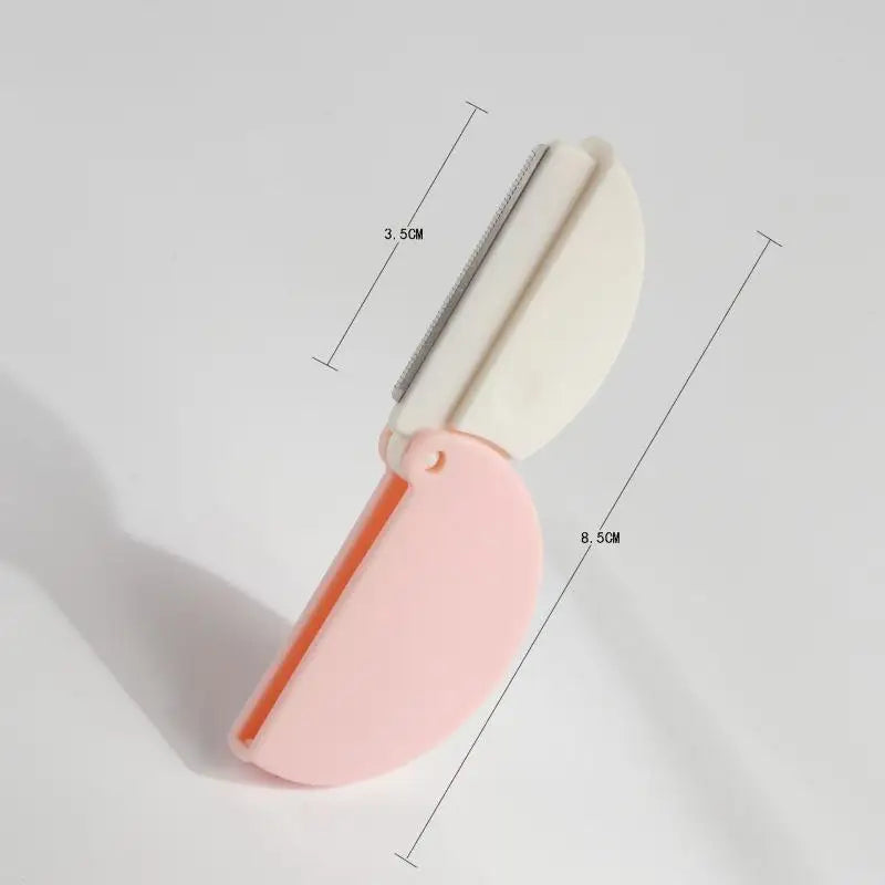 Stainless Steel Eyebrow Trimmer Round Folding Blade Accurate Shaping Qme
