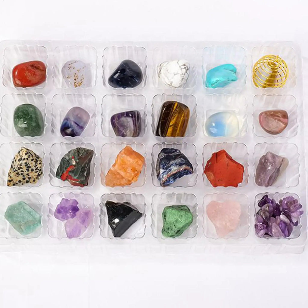 Crystal Calendar Advent 2025 24 Days Christmas Jewelry Kids Countdown Qme