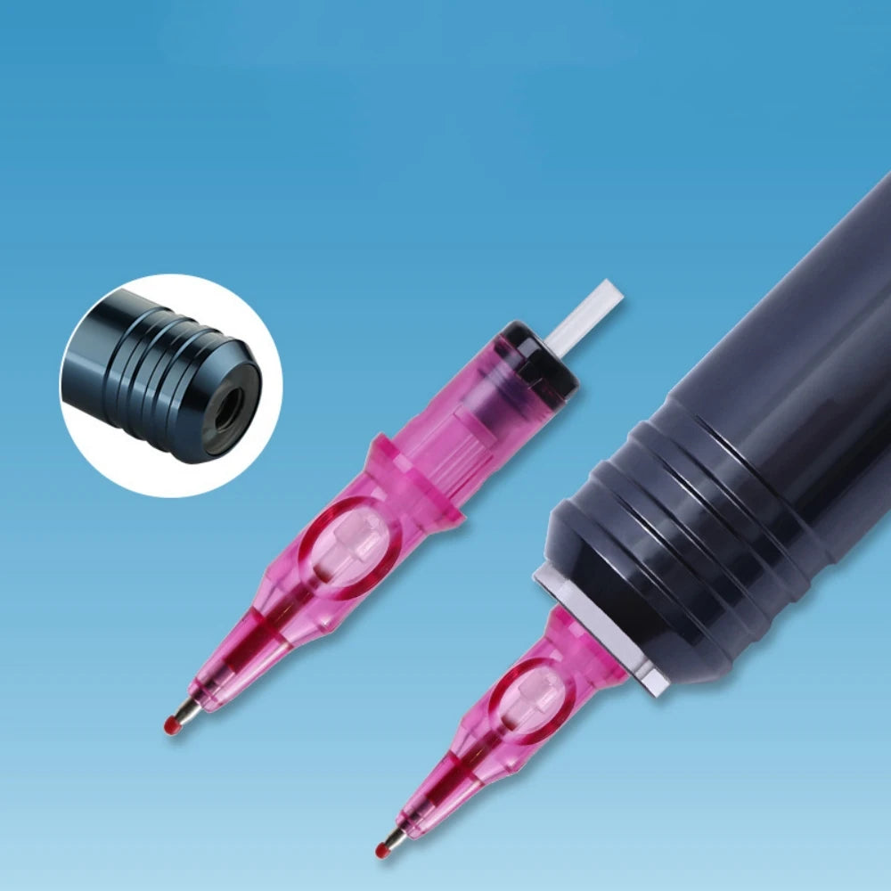 New Ball Point Pen Tattoo Cartridge Needles 5 Colors Practice Needles Drawing For Motor Tattoo Pen Grip Cartridge Supplies Qme