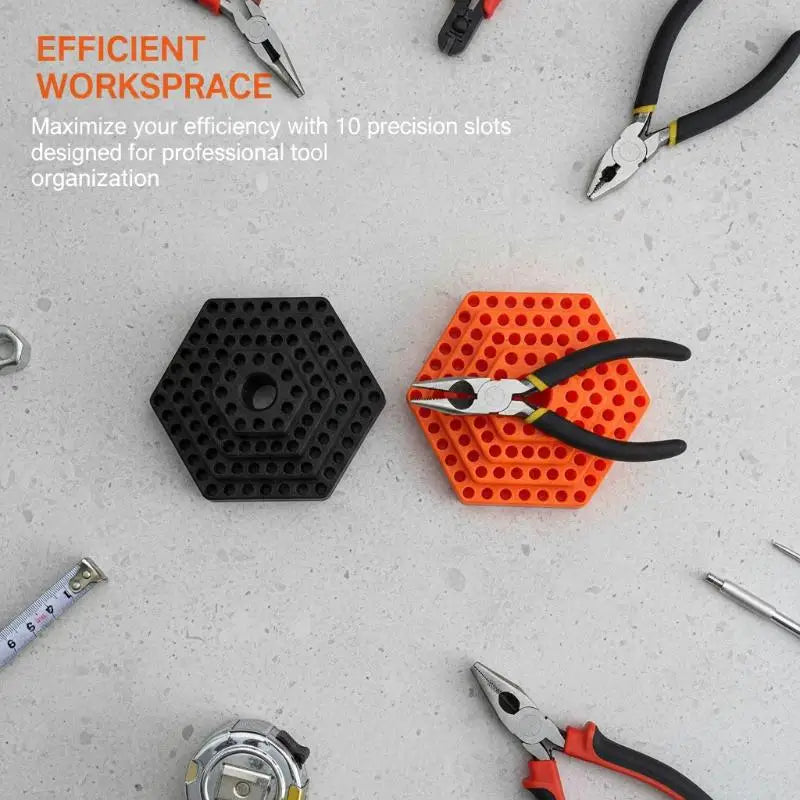 Drill Bit Storage Screwdriver Bits Holder Hex Shank Organiser Box Qme