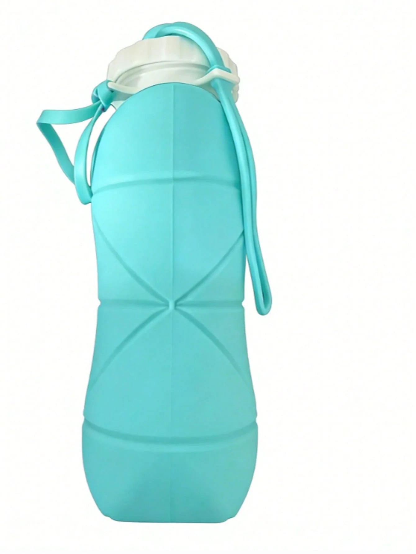 Flexible Collapsible Drinking Mug Big Capacity Outdoor Portable Sport Qme blue