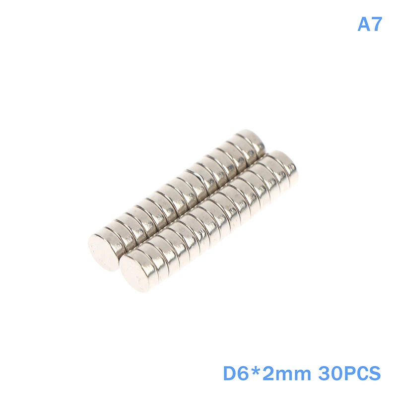 30Pcs Round Magnets, Multi-Purpose Fridge Magnets for Whiteboard, Scientific Teaching Tools, DIY Crafts & Household Tool Storage Qme A7
