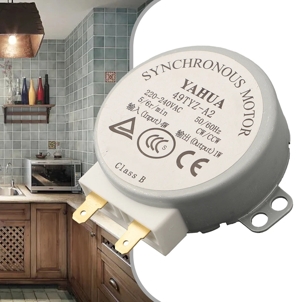 Microwave Turntable Backup Motor Compatible With1PC Microwave Turntable Backup Motor Compatible With AAC 220-240V Models 5-6 Rpm Qme Default Title