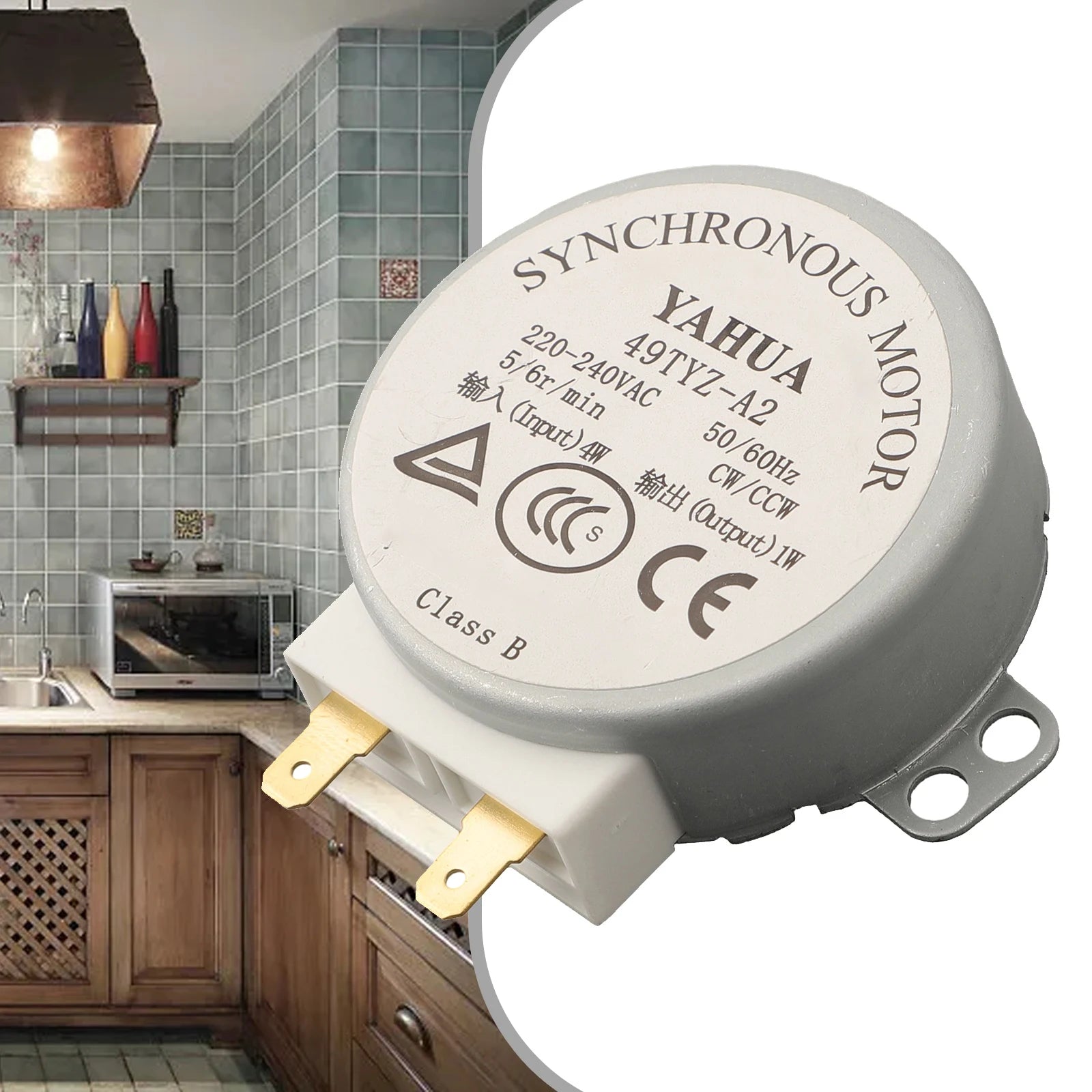 Microwave Turntable Backup Motor Compatible With1PC Microwave Turntable Backup Motor Compatible With AAC 220-240V Models 5-6 Rpm Qme Default Title