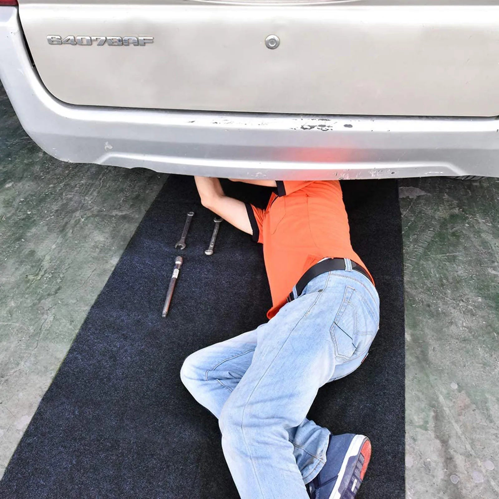 Maintenance Mat For Under Car Or Equipment , Soft And Comfortable,Absorbent Floor Clean(Maintenance Mat:36inches X 60inches Qme
