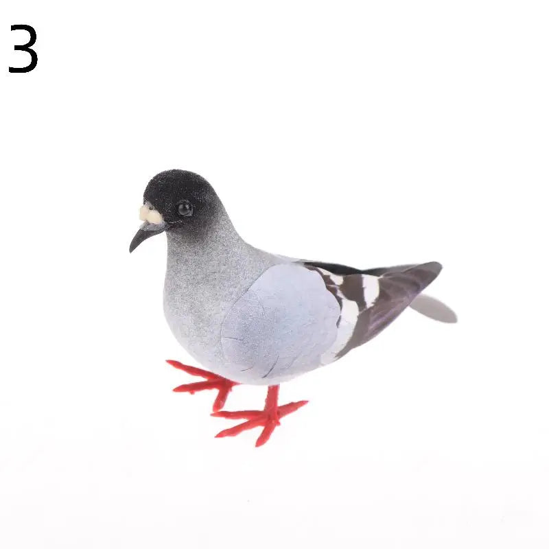 Artificial Birds Simulation Grey Pigeon Dove Model Imitation Animal Party Wedding Supply Photography Props Home Decoration Qme 3
