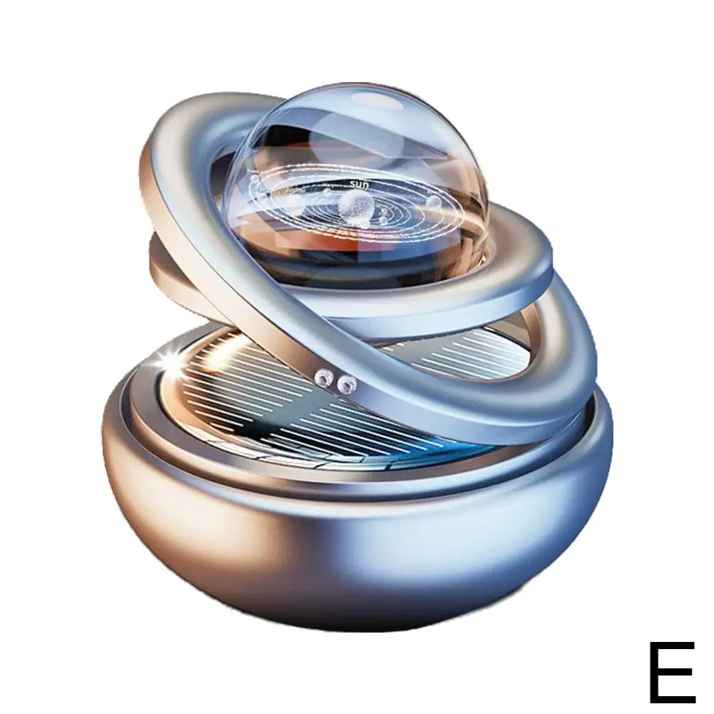 NEW Solar Power Car Perfume Car Air Freshener Solar Ornaments Rotating Aromatherapy Perfume Ornaments Creative Car Diffuser Qme E