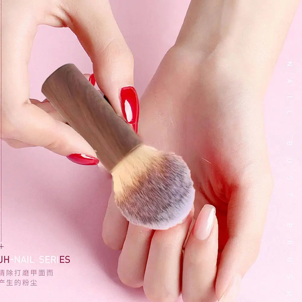 1Pcs Nail Dust Brush Soft Fiber Small Waist Makeup Brush For Loose Powder & Blush Professional Manicure Cleaning & Beauty T J9F6 Qme