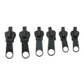 24pcs Black Instant Zipper Universal Instant Fix Zipper Repair Kit Replacement Zip Slider Teeth Rescue New Design for DIY Sewing Qme 6pcs black