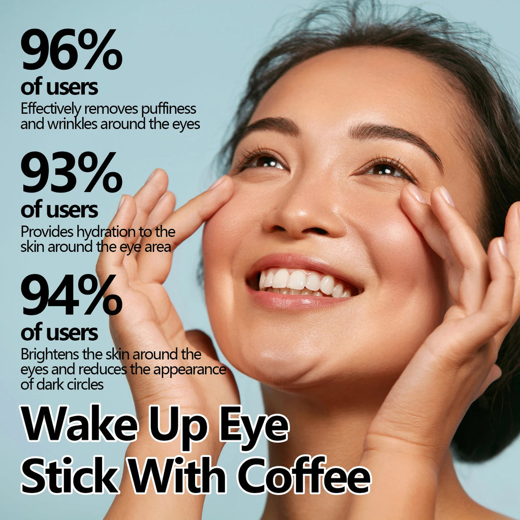 Caffeine Eye Stick Fade Dark Circles Eye Cream Firming Removal Puffiness Nourishing Moisturizing Lightening Eye Cream Stick Qme