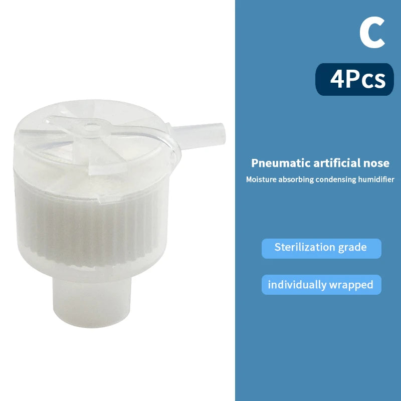 1 2 3 Medical Disposable Artificial Nose Heat Moisture Exchangers Qme 4Pcs C