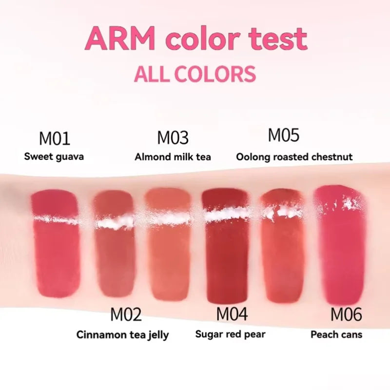 Long lasting Makeup Water Mirror Lip Non Sticky Long Lasting Natural Shine Glaze Moisturizing Essence Solid Lip Honey Qme