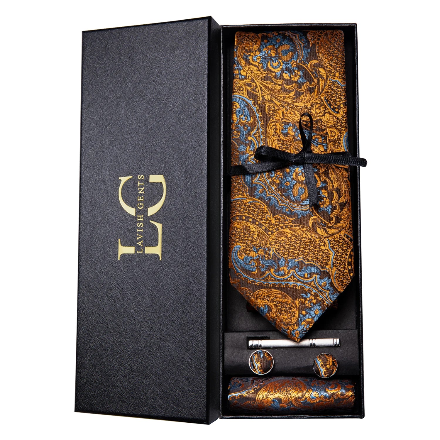 Hi-tie Luxury Box Classic Paisley Teal Green Necktie Gentle Men's Tie Qme N-3523-SMT-02
