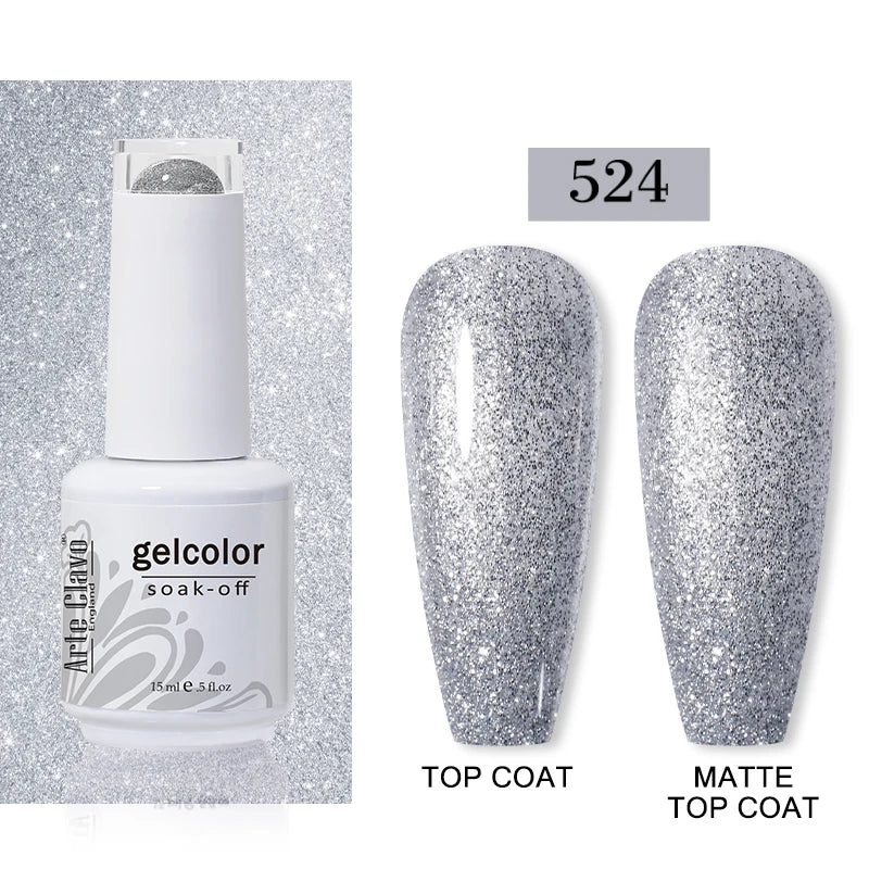Arte Clavo15ml Gel Nail Polish Art 65 Colors Colorful Soak Off UV