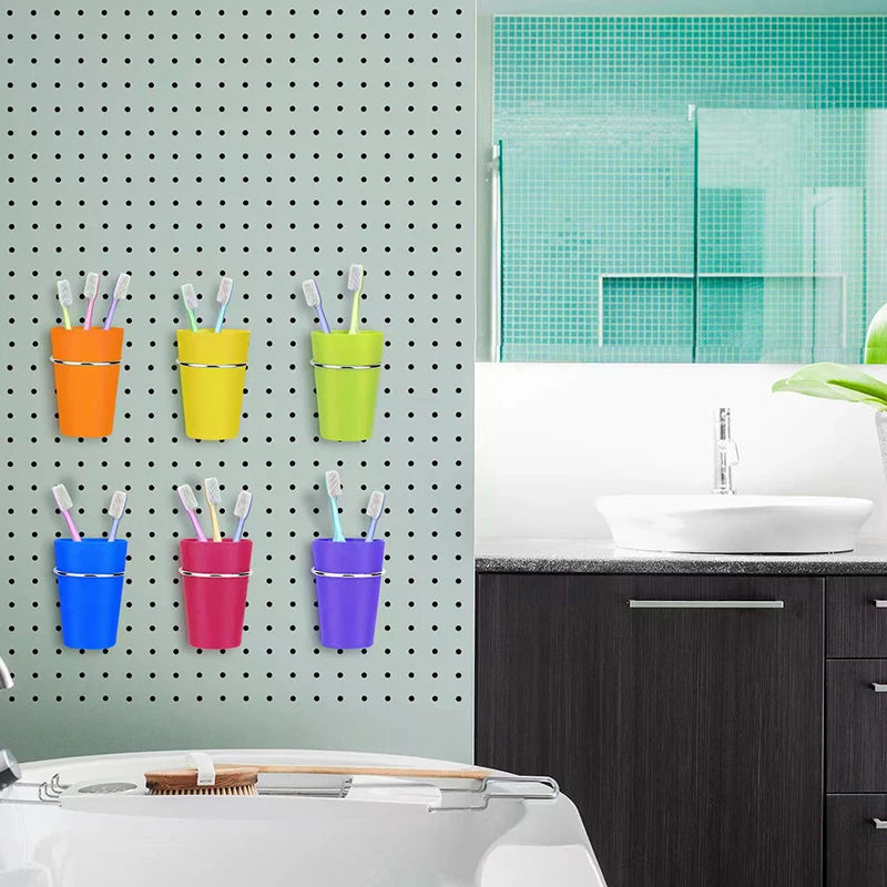 1 Set Pegboard Cup Holder Accessories For Craft Room Hook Baskets Ribbon Organizer Screw Tool For Organizing Accessories Tools Qme