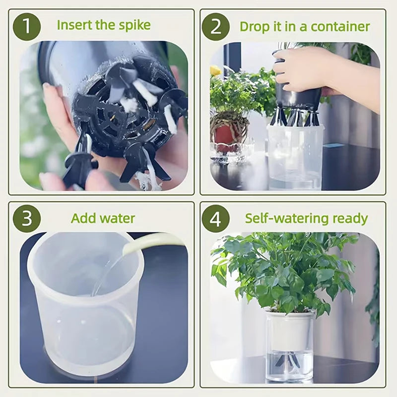 10 Sets Of Self-watering Columns Suitable For Indoor/outdoor Plants - Adjustable Slow-release Irrigation Posts Qme