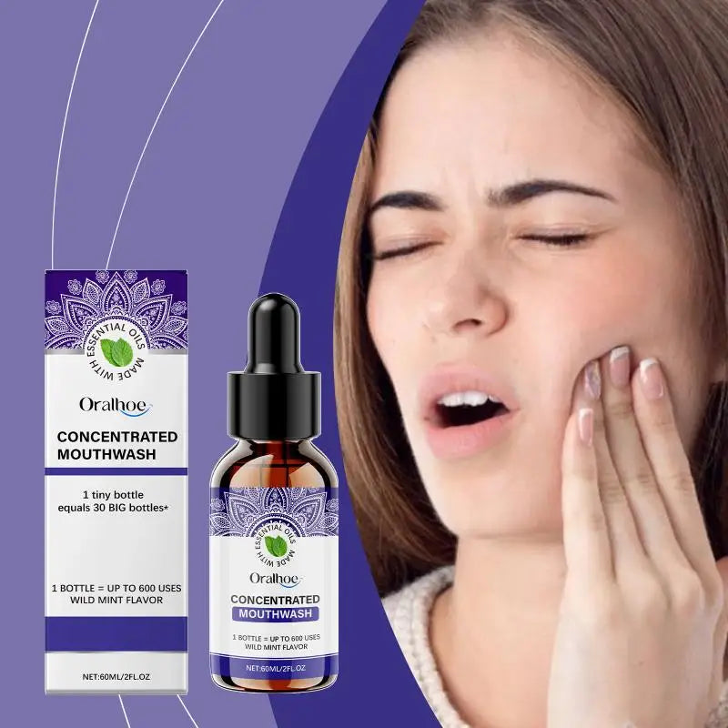 Oral Drop Mint Flavor Breath Refresher Repairs Gums Reduces Stain Qme