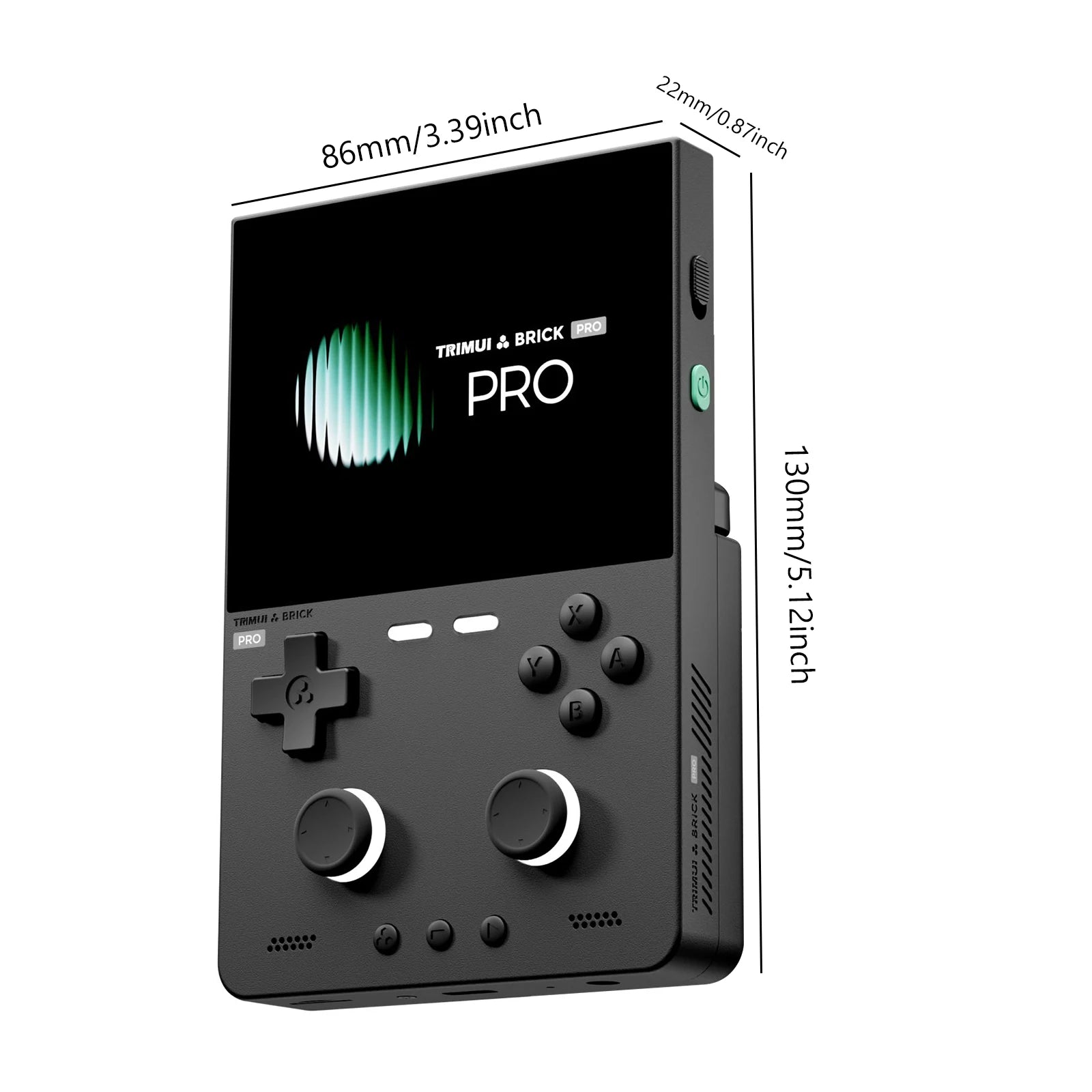 For TRIMUI Brick Pro Open-Source Handheld Console Ambient Lighting Retro Handheld Game Console for Outdoor Travel Daily Commute Qme
