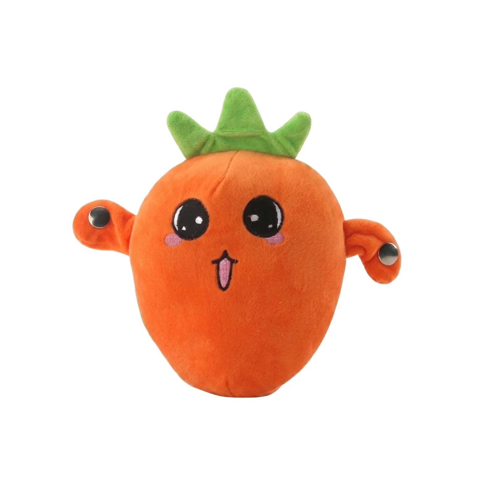 Cartoon Fruit Sensing Rhythm Radish Plush Toy Parent-child Interactive Plush Doll Cultivate Music Perception Ability Fun Gift Qme A One Size