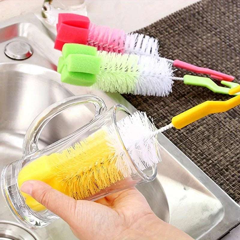 5pcs Cup Brush, Baby Bottle Brush Cleaner Spout Cup Glass Teapot Washing Cleaning Tool Qme