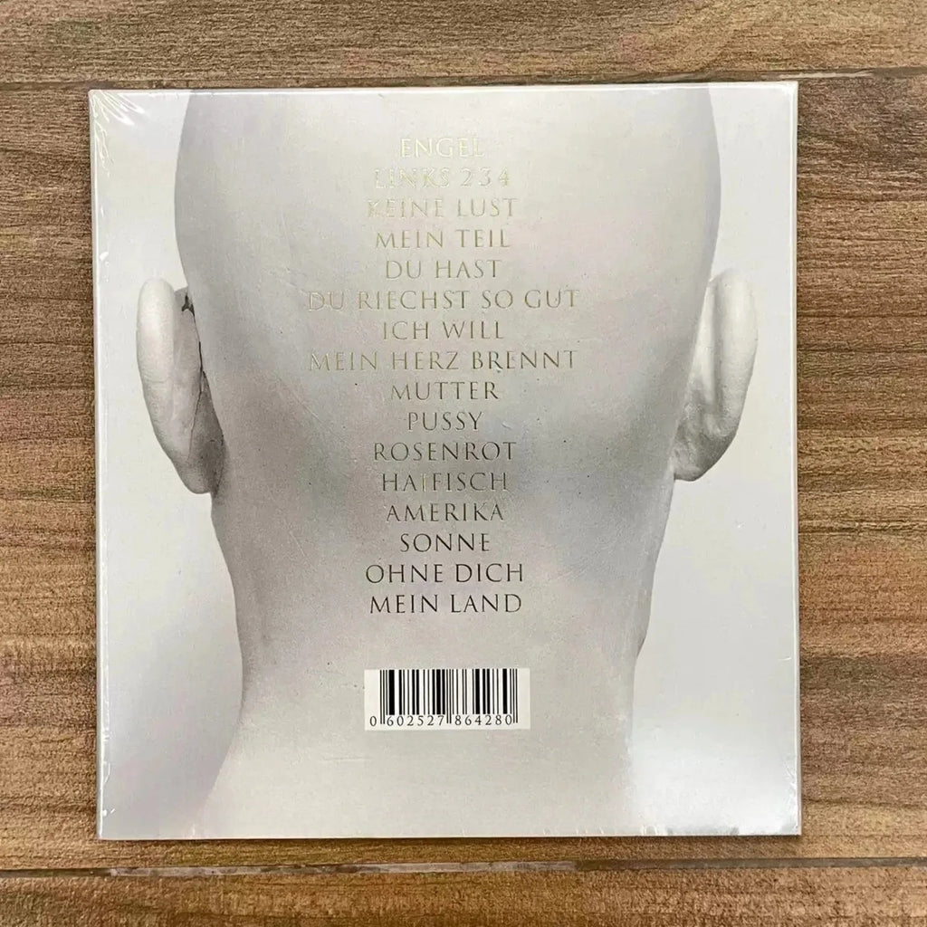 Rock Band Studio CD Album, Monochrome Sculpture Portrait Cover Design, Industrial Minimalist Style for Music Collectors Qme