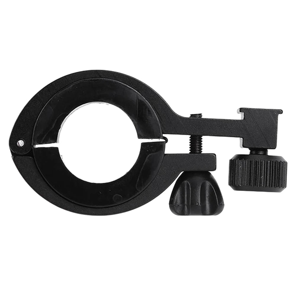 Bicycle Light Front Bracket Aluminum Alloy Bike Lamp Support Rack Lightweight Bicycle Light Mounting Bracket Bicycle Accessories Qme Black