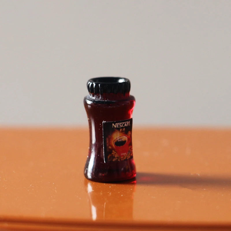 1 12 Dollhouse Miniature Coffee Can Bread Spread Fruit Sauce Jam Food Qme
