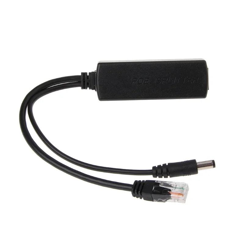 5PCS 10/100M IEEE802.3at/af Power Over Ethernet PoE Splitter Adapter For IP Camera 80x27x22mm/3.15x1.06x0.87in Qme