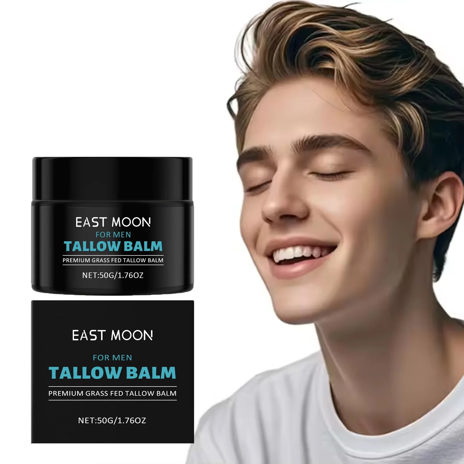 Men's Tallow Balm Firming Fade Fine Lines Anti Wrinkle Moisturizing Non-Greasy Brighten Skin Facial Care Skin Face Cream Qme
