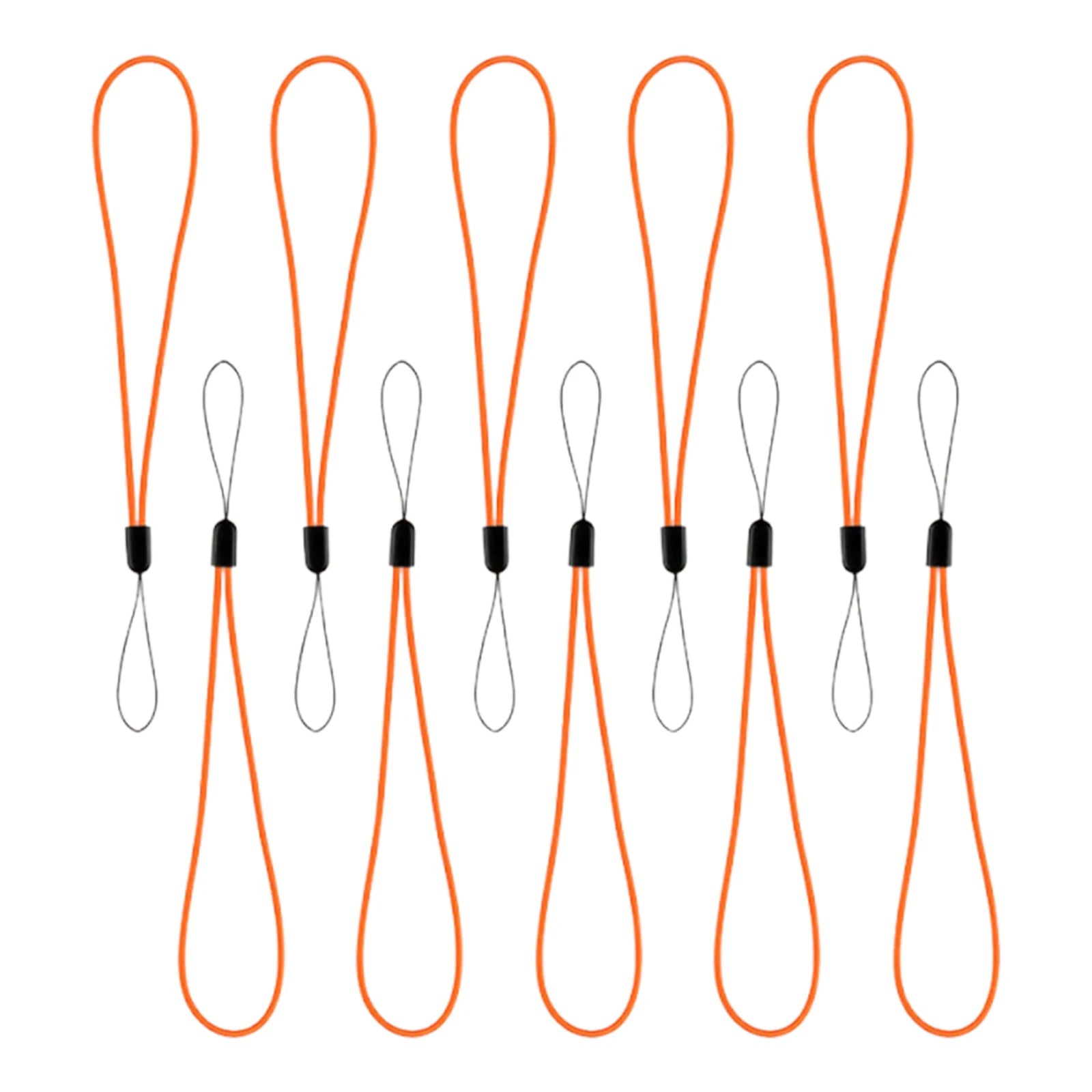3pcs/10pcs Bicycle Code Table Protection Rope Hand Wrist Strap Rope Cord for Navigation Device Cover and Accessories Qme Orange 10Pcs
