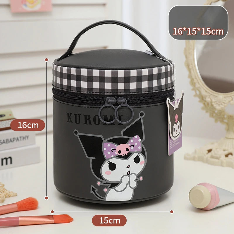 Hello Kitty Kuromi Cute Cartoon-Style Handbag Large-Capacity Portable Travel Toiletry Bag Handheld Organizer Bag Qme 4
