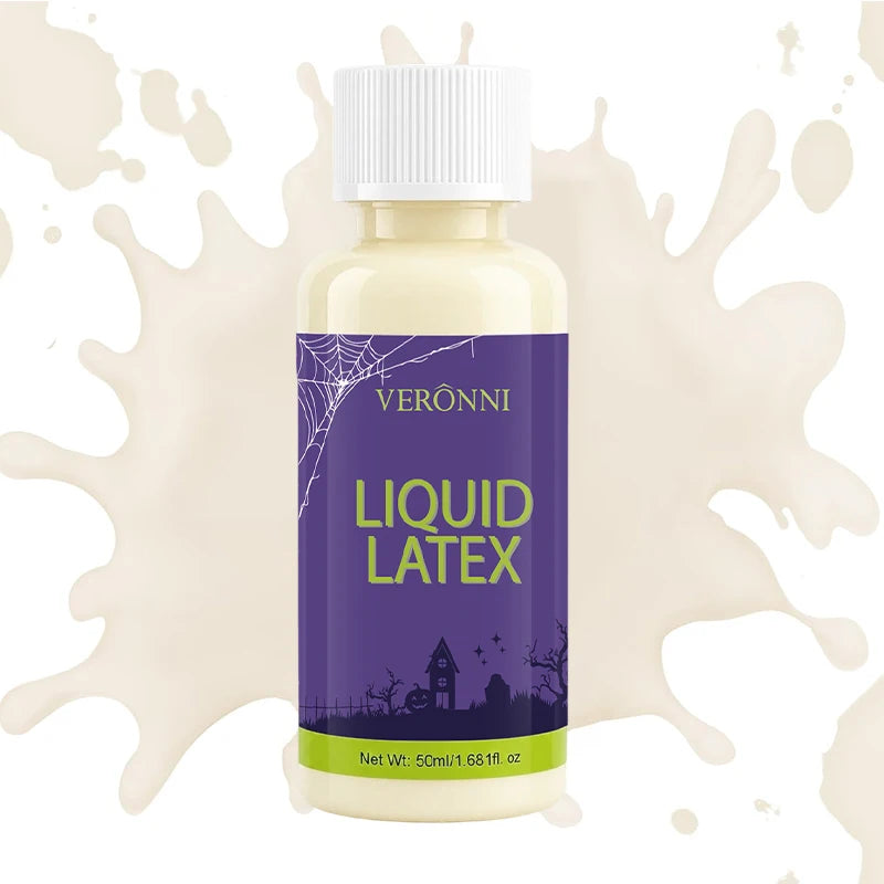 VERONNI Liquid Latex SFX Makeup Adhesive Special Effect Zombie Wound Qme 50ml