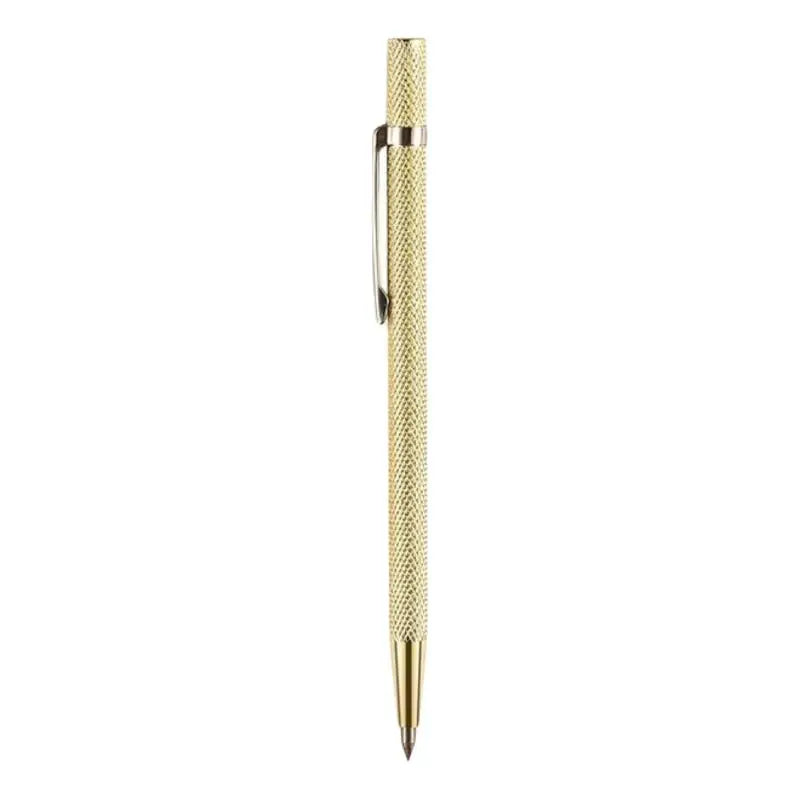 1Pcs Tungsten Steel Alloy Tip Carbide Marker Engraving Pen For Glass Ceramic Metal Wood Engraving Hand Tools Scribing Pen Qme Gold