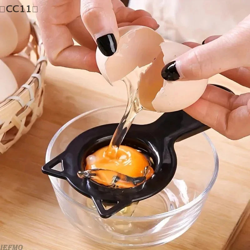 CC11Cute Cartoon Cat Egg Separator Measuring Cup Easy Yolk White Qme