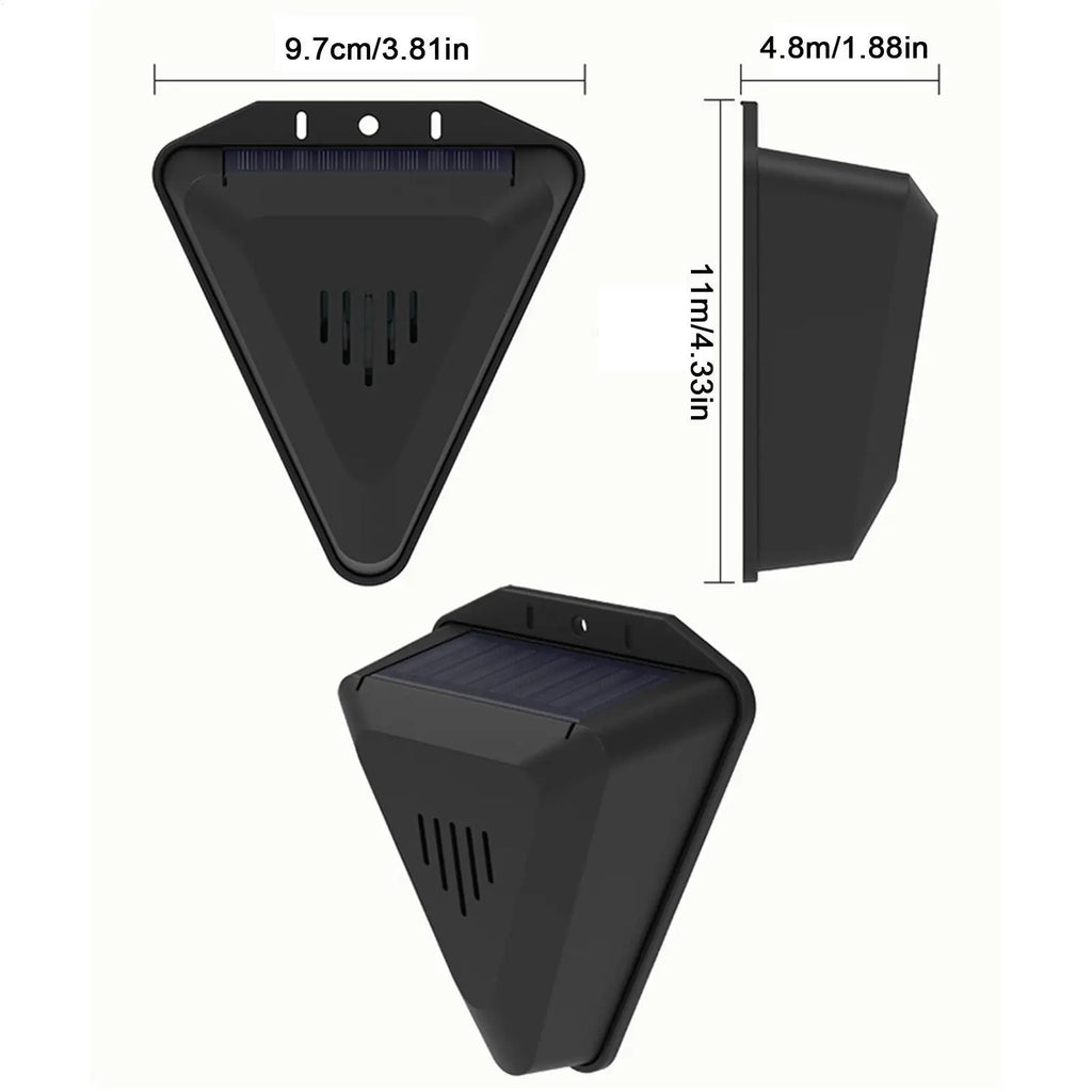 Animal Repeller Hang Animal Repeller Outdoor Waterproof Bird Repellents Outdoor Animal Deterrents with 13 Modes Sound Playback Qme