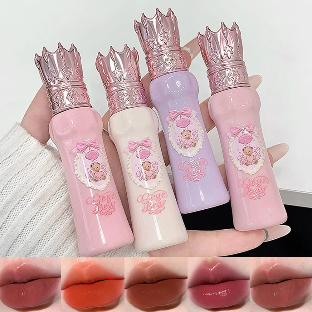 Gege Bear Silky Matte Velvet Lip Mud Moisturizing Non Drying Smooth Qme