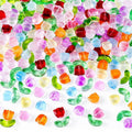 20PCS Glass Tulip Flower Beads Handcrafted Crystal Loose Beads for Spring Summer Valentines Wedding DIY Jewelry Making Gifts Qme Random color 10 sets