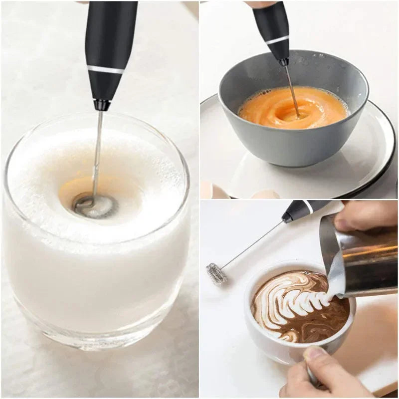 Electric Milk Frothers Handheld Wireless Blender USB Mini Coffee Maker Whisk Mixer Cappuccino Cream Egg Beater Food Blender Qme